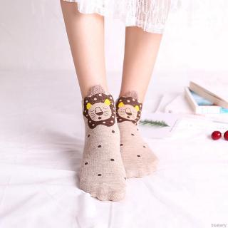 🍒blueberry✨Autumn Winter Women's Ankle Socks Casual Cute Cartoon Cotton Socks