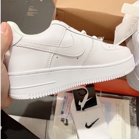 Giày Sneaker Nam Nữ  Ni ke Air Force 1 Trắng Thể Thao Cổ Thấp Cao Cấp Full box