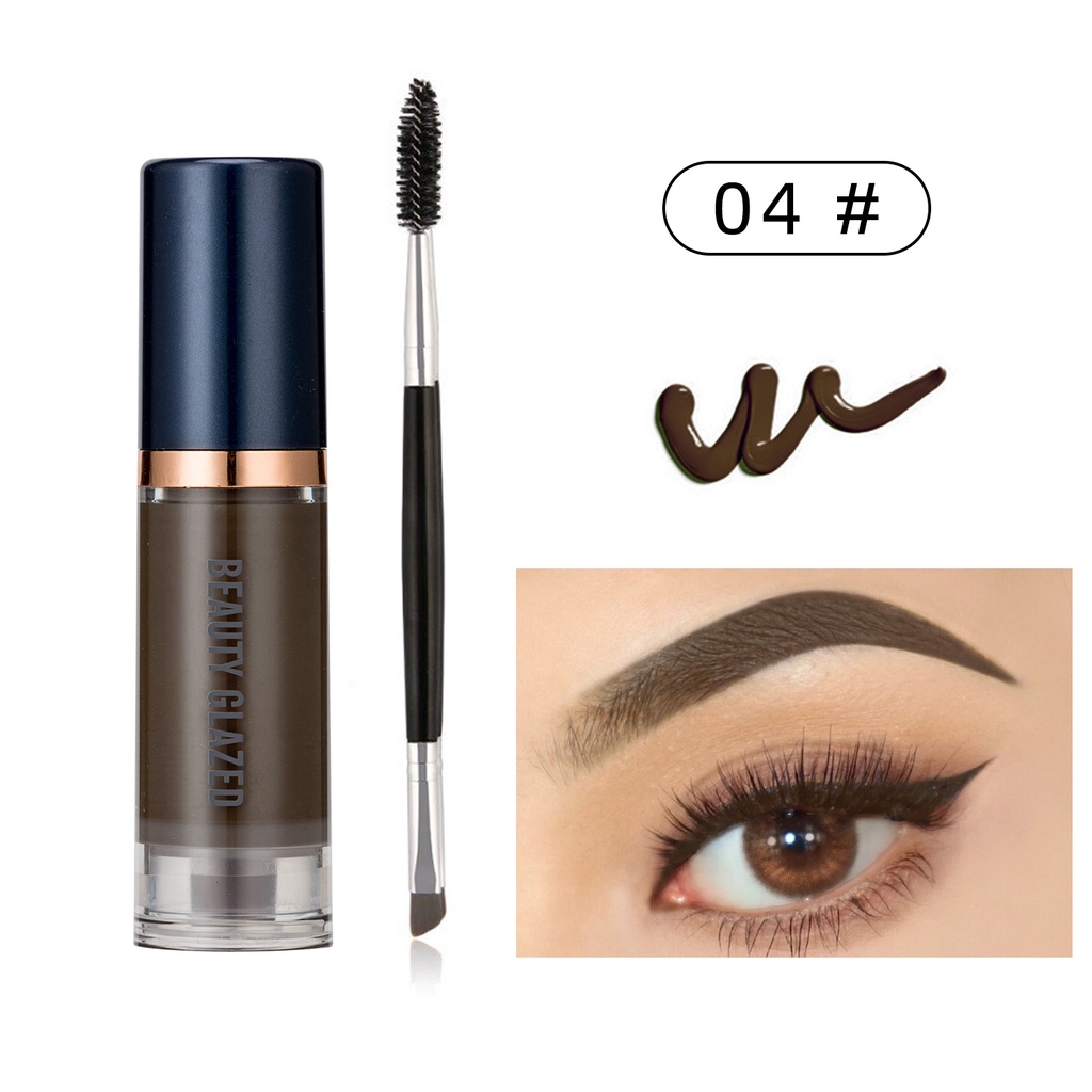 [Hàng mới về] Gel kẻ mày BEAUTY GLAZED 4 màu lựa chọn kháng nước lâu trôi kèm cọ tiện dụng | BigBuy360 - bigbuy360.vn