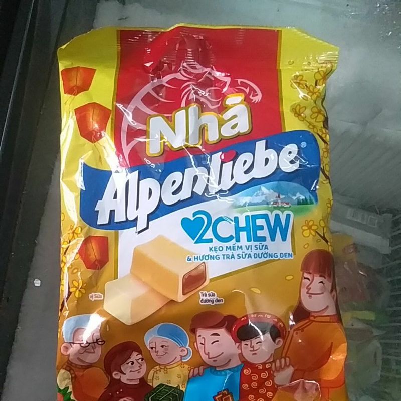 Kẹo Alpenliebe mềm vị sữa trà sữa đường đen 227,5g
