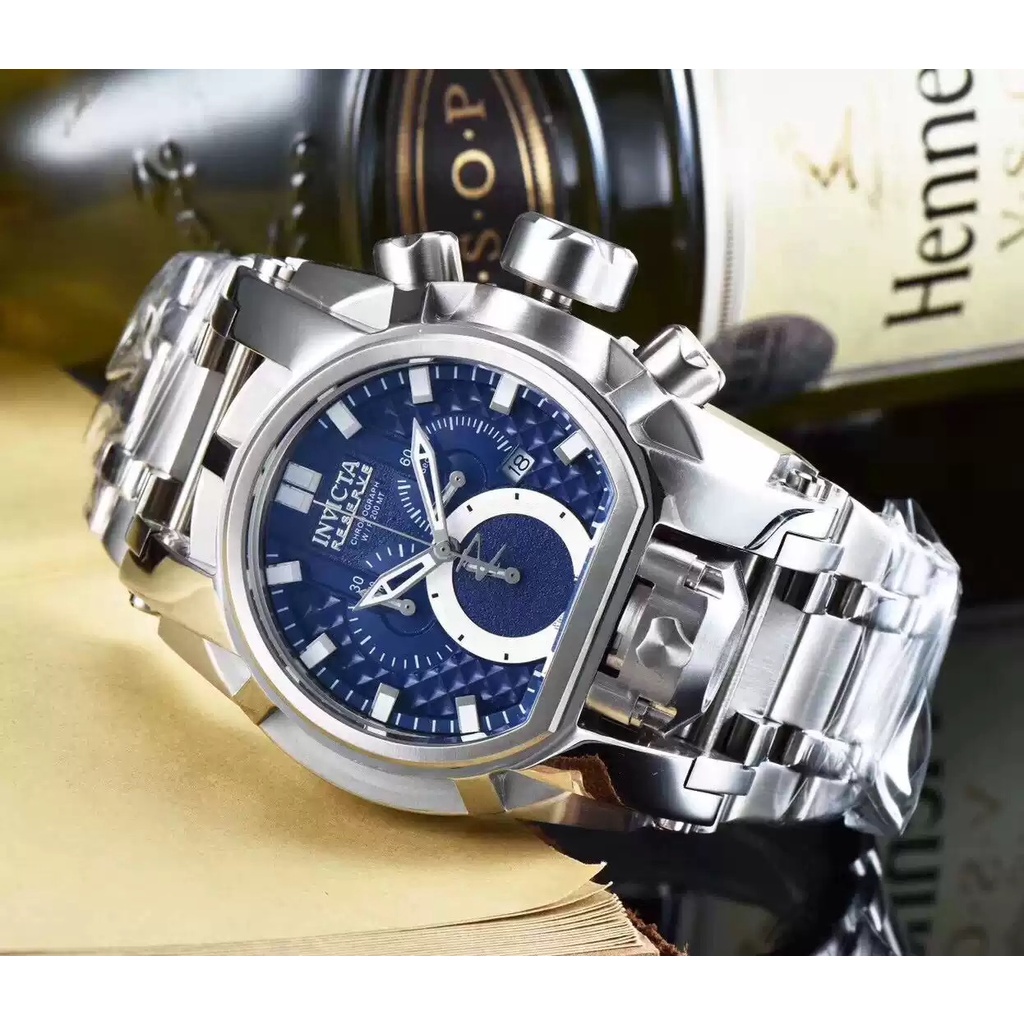 Đồng Hồ Nam Invicta Quartz - Pin 25207 - Dây Thép - Size 52mm