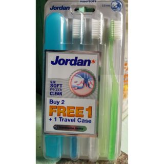 Vỉ 3 Cây Bàn Chải Đánh Răng Lông Mềm Jordan Slim Super Soft 0.01mm