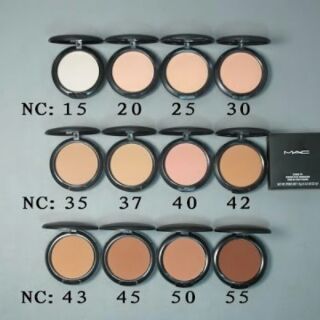 Phấn nền và phủ MAC màu NC, NW 15, 20, 45