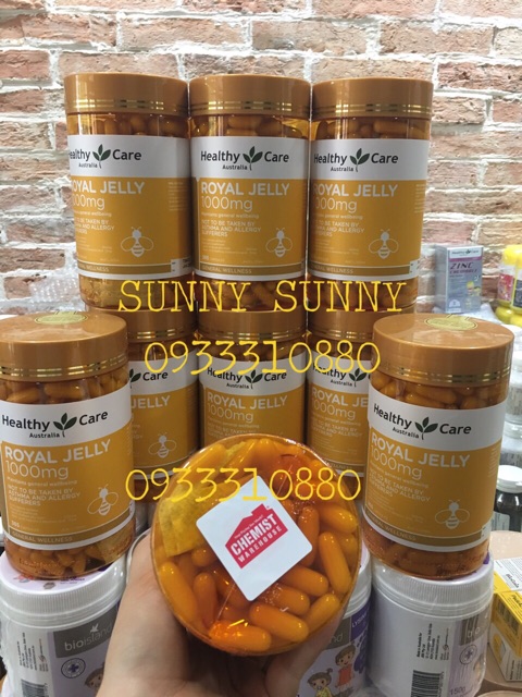 Sữa Ong Chúa Healthy Care Royal Jelly 356 viên (Có Tem Chemist). | BigBuy360 - bigbuy360.vn