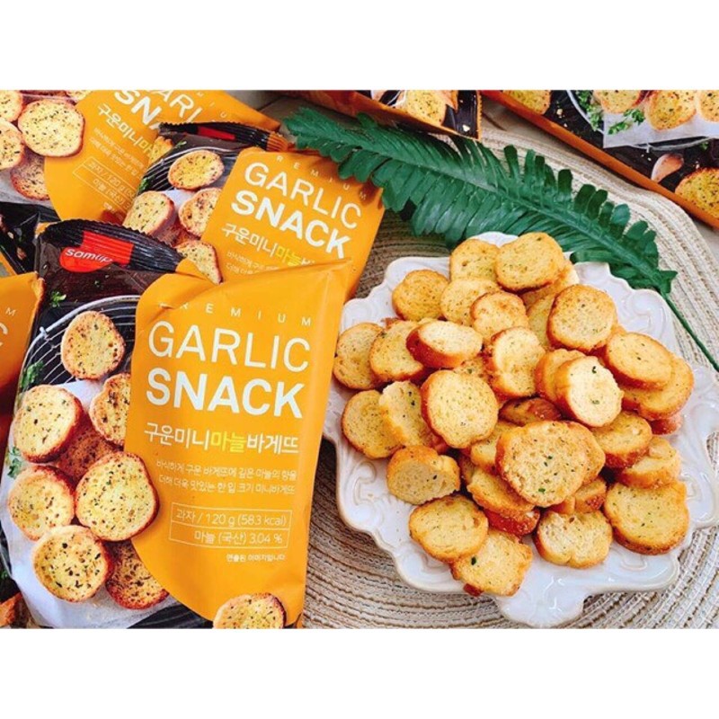 Bánh mì bơ tỏi Garlic Snack Hàn Quốc 120g