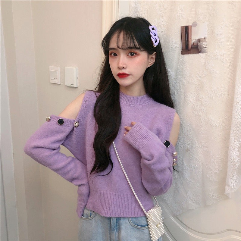 Áo Sweater Trễ Vai Thiết Kế Quyến Rũ Cho Nữ | BigBuy360 - bigbuy360.vn