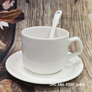 Tách uống trà, cafe capuchino, latte sứ Minh Long - tách uống trà, cafe capuchino, latte sứ trắng minh long