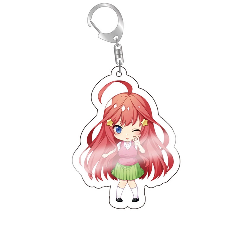 Móc Khóa Hình Trái Tim Anime Nakano Ichika Nino Miku Yotsuba Itsuki Sisters