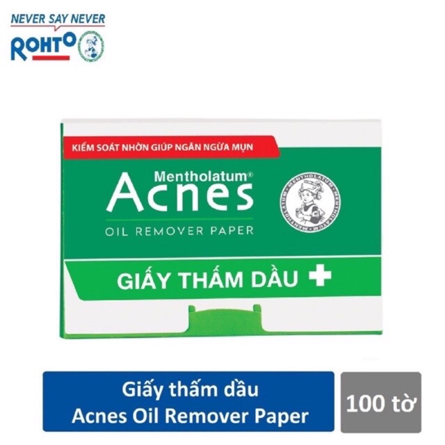 Giấy thấm dầu - Acnes Oil Remover Paper 100 tờ