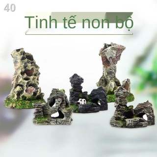 TBể cá trang trí hòn non bộ cảnh quan trọn gói đá kích thước