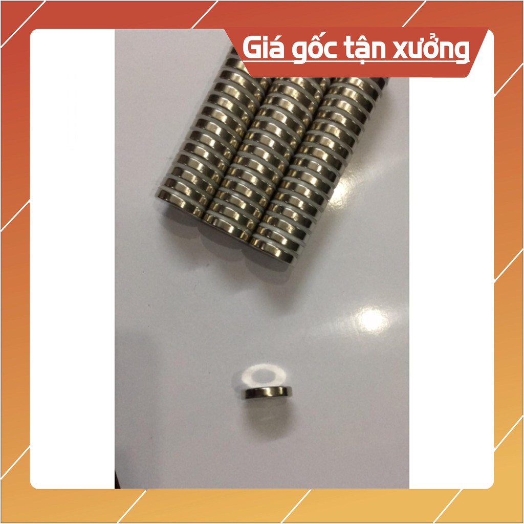 [Xả Kho] Nam châm viên đất hiếm 20x5 lỗ vát 5mm, loại nam châm có lỗ bắt vít lực hút mạnh.