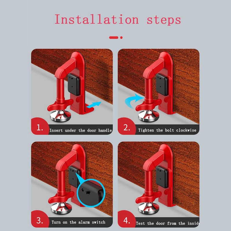 Ổ Khóa Cửa Tự Động Có Báo Động Tiện Dụng Khi Đi Du Lịch