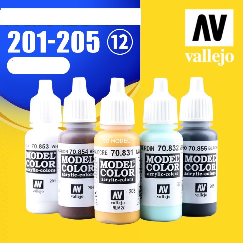 Sơn mô hình VALLEJO Model Color 17 ml ( 201-205)