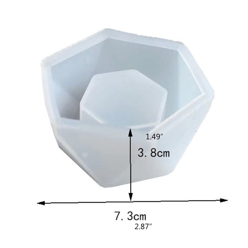 Khuôn Silicone Làm Chậu Hoa / Nến Bằng Nhựa Epoxy Diy