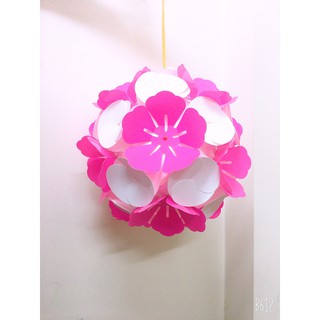 Đèn lồng nhựa Hoa Đào xuyên sáng trang trí quán cafe, , nhà hàng, đường phố, lễ hội,...