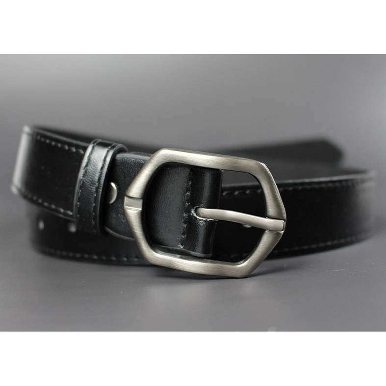 Thắt Lưng Nam Nữ Mặt Vuông Kim Loại Dây Nịt Size Nhỏ Giá Rẻ Phong Cách Thời Trang T003