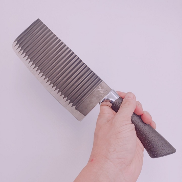 Dao đại làm bếp Nhật Bản loại 1 lưỡi thép siêu bén và cán cao su  cao cấp
