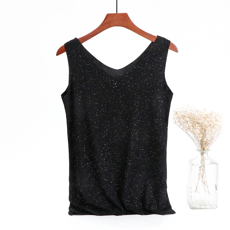 Hàng Có Sẵn Áo Thun Cotton Không Tay Cổ Chữ V Size Lớn Phong Cách Hàn Quốc Thời Trang Thường Ngày Cho Nữ