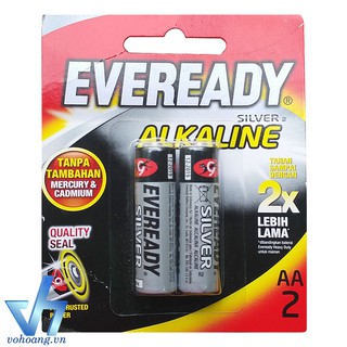 Bộ 8 pin AA Eveready Silver ALKALINE (Bạc)