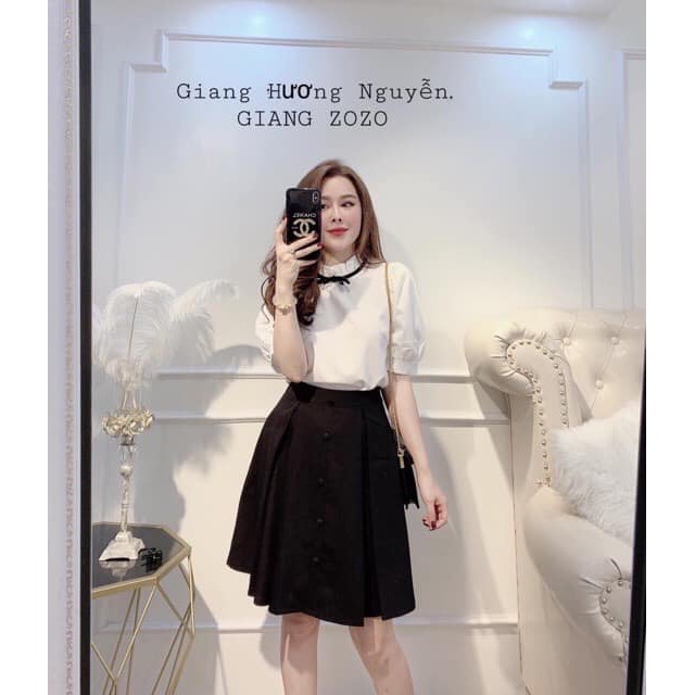 Chân váy A midi cúc bọc SẴN KÈM VIDEO | BigBuy360 - bigbuy360.vn