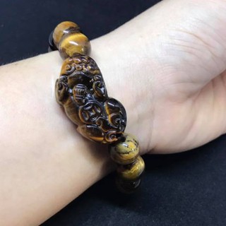 VÒNG TAY TỲ HƯU ĐÁ PHONG THỦY MAY MẮN -TÀI LỘC-12LY