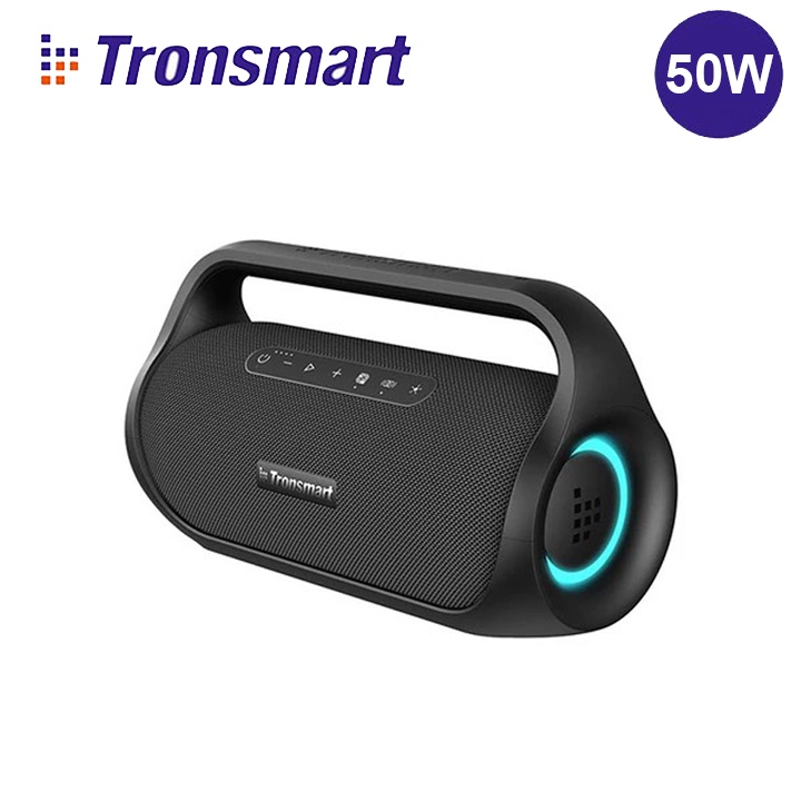 Loa di động Bluetooth 5.3 Tronsmart Bang Mini Công suất 50W, Chống thấm nước IPX6 Ghép nối 2 loa kiêm sạc dự phòng