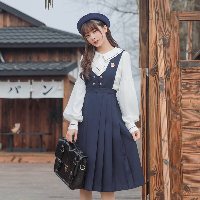 YAS0767-Set áo váy JK thủ lĩnh thẻ bài Sakura