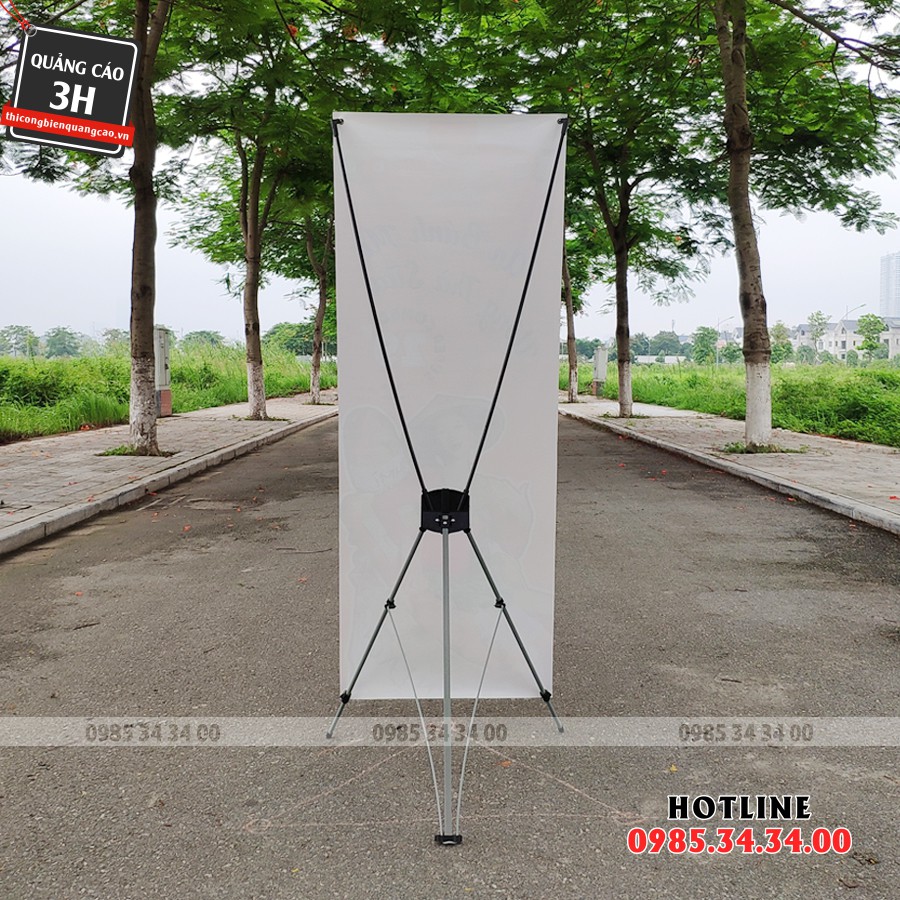 Chân Standee Chữ X, Khung standee x kích thước 0.6*1.6m & 0.8*1.8m loại thường, loại cường lực | LST