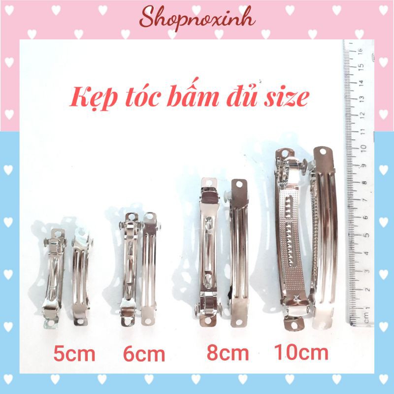 Sỉ 10 chiếc kẹp tóc bấm, Sườn kẹp tóc, Kẹp tóc Paris, Cặp tóc bấm 3 tầng 5cm 6cm 8cm 10cm🍒