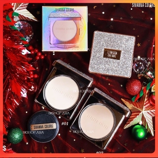 PHẤN PHỦ SIVANNA COLORS DIAMOND ROSE ESSENCE OIL SMOOTH POWDER HF6033