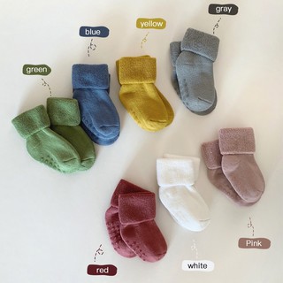 Tất Bé Bobora Thu Đông Dày Ấm Áp Sơ Sinh Cho Bé 0-March 1 Tuổi Cho Bé Mùa Đông Phong Cách Chắc Chắn dium Vớ