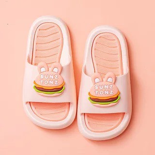 Dép Lê Cho Bé Trai Bé Gái, Dép lê quai ngang Humburger ngộ nghĩnh đáng yêu mềm, chống trơn trượt cho bé BẾ BẾ