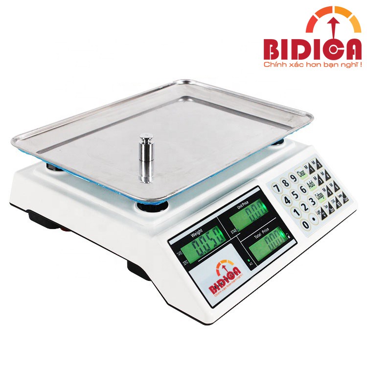 Cân tính tiền Nhật Bản 2 mặt màn hình BDC-7616 15Kg - Màn hình LCD