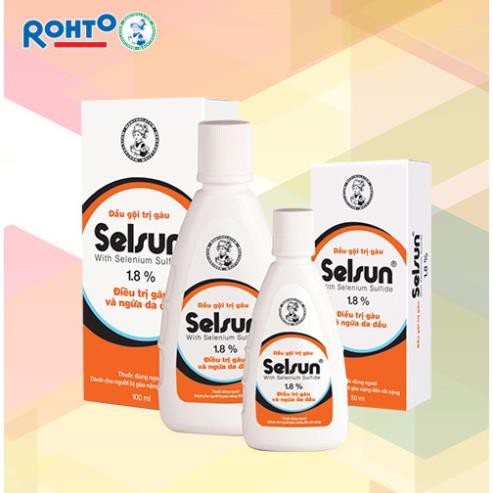 Dầu gội - xả Selsun (Chai 100ml) - Giải pháp cho tóc gàu, ngứa