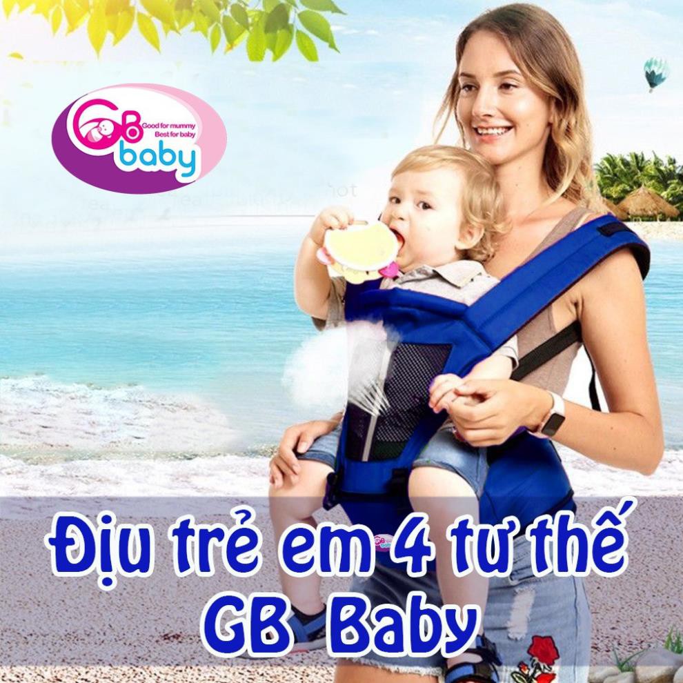 Địu em bé 4 tư thế cao cấp Gbbaby Xịn