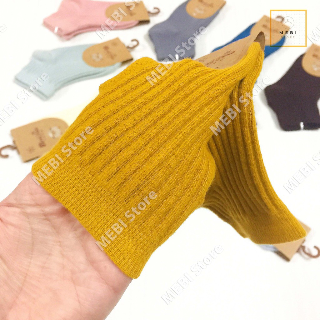 Set 5 đôi tất, vớ trẻ em sắc màu phong cách hàn quốc cao cấp, dày mịn cho bé từ 1-4 tuổi, 4-8 tuổi