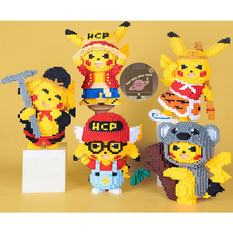 Đồ chơi lắp ráp Pikachu hoạt hình