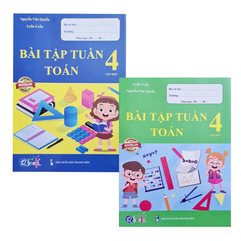 Sách - Bài tâp tuần toán 4, tập 1 + 2