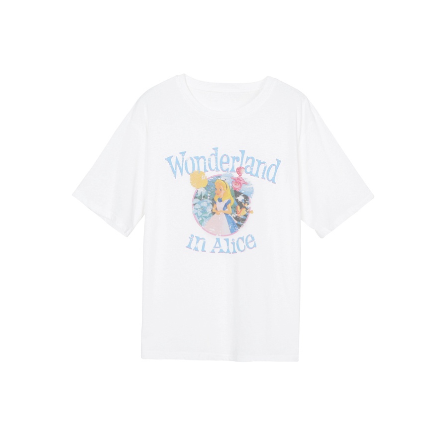 NRVP Áo Thun Nữ Oversize Cổ Tròn Thời Trang Hàn Quốc