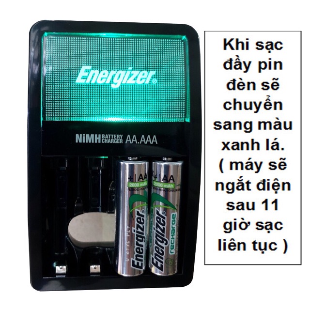 Bộ máy Sạc Pin AA- AAA ENERGIZER kèm 4 viên pin sạc AA 2000 mAh