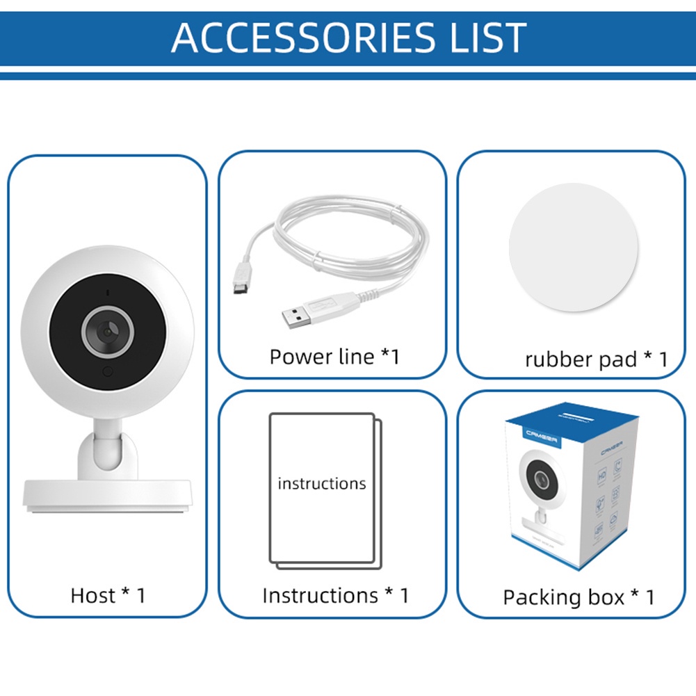 Camera An Ninh Không Dây Thông Minh Kết Nối WiFi Hỗ Trợ Quay Đêm