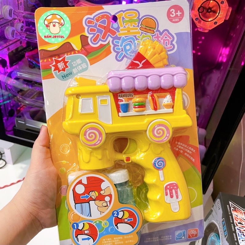 Súng bắn bong bóng xà phòng phát nhạc