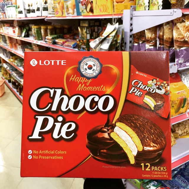 [Mã 77FMCGSALE1 giảm 10% đơn 250K] BÁNH CHOCOPIE LOTTE TRÀ XANH, CHUỐI, CACAO 336G | BigBuy360 - bigbuy360.vn