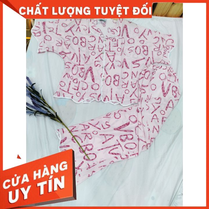 Đồ bộ pijama nữ SURI mặc nhà, đồ ngủ pijama nữ quần dài tay cộc kiểu đẹp lụa mango siêu mát