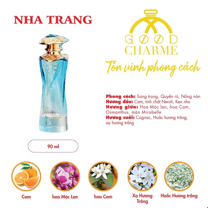 Nước hoa nữ Charme Nha Trang 90ml