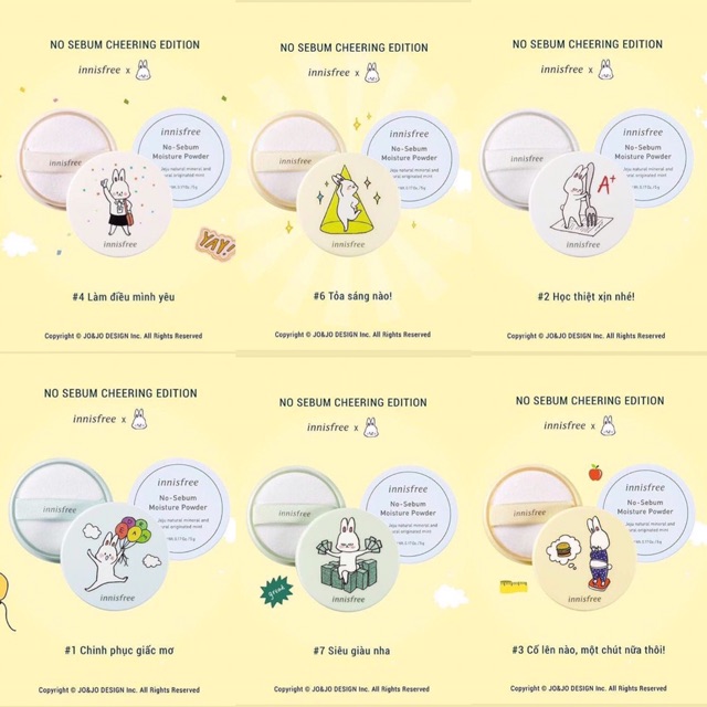 (Có sẵn) Phấn No sebum Innisfree phiên bản Limited BUNNY EDITION