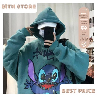 Áo khoác hoodie nam form rộng có mũ FTITCH hoạt hình cực hot, chất nỉ bông dày cao cấp