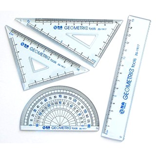 Bộ 4 Cây Thước Nhựa Cứng Chất Lượng Cao Cho Học Sinh