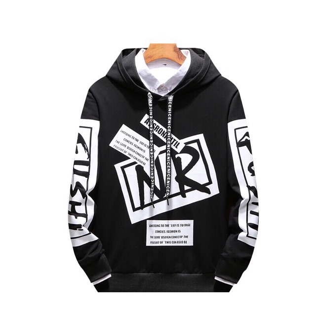 Áo khoác nỉ chui hoddie nam nữ NR | BigBuy360 - bigbuy360.vn