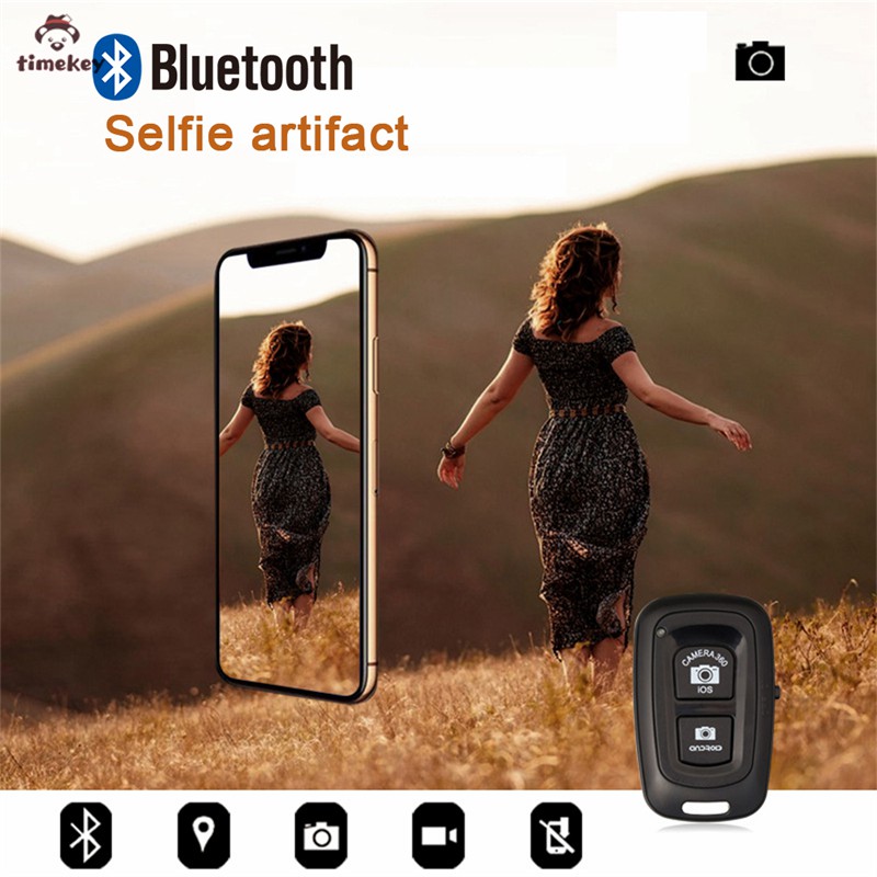 TK Bluetooth Remote Shutter Release Phone Camera Monopod Selfie Stick Shutter Self-timer Remote Control for IOS Android